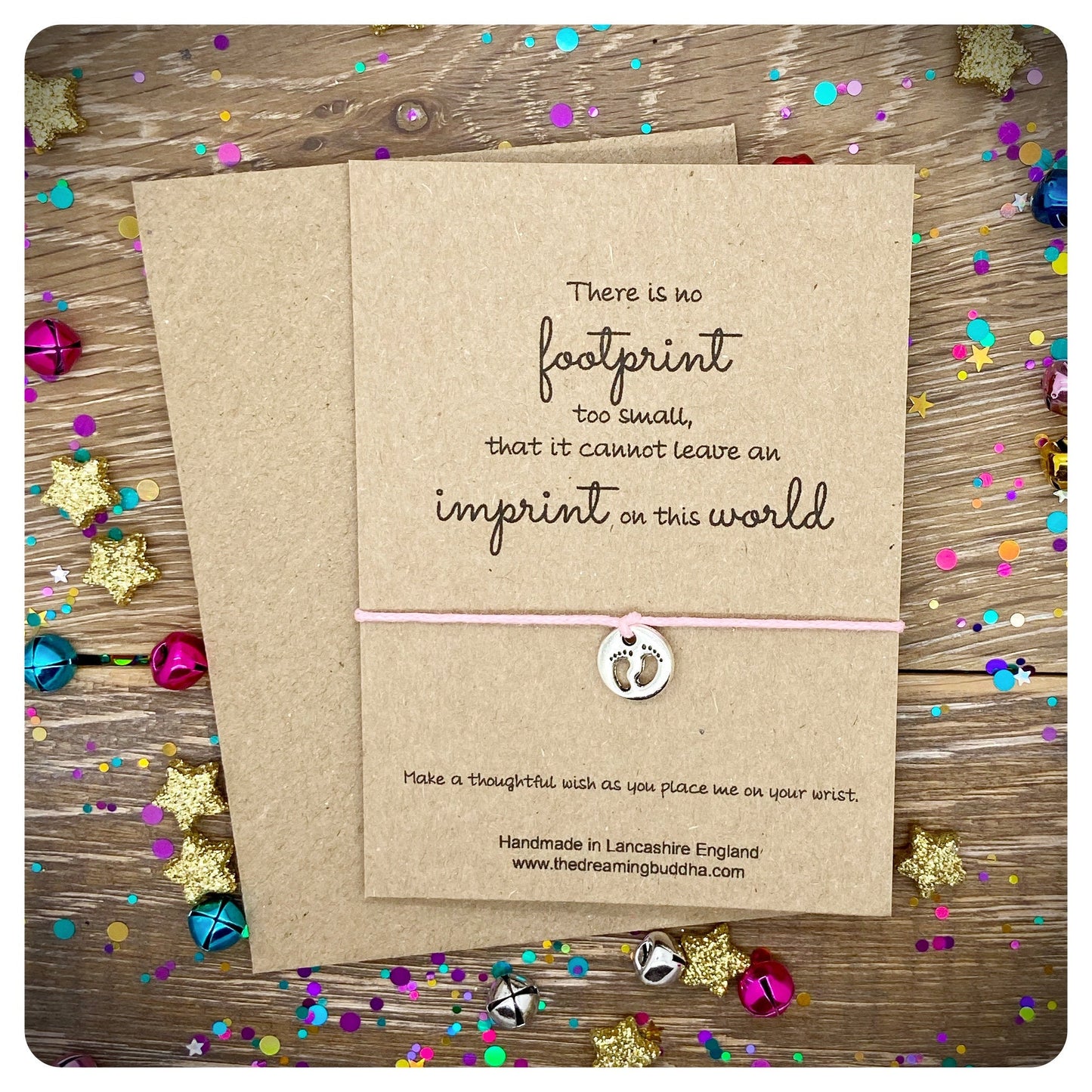 Infant Loss Memorial Card, Baby Remembrance Wish Bracelet, Child Loss Sympathy Card, Miscarriage Condolence Gift