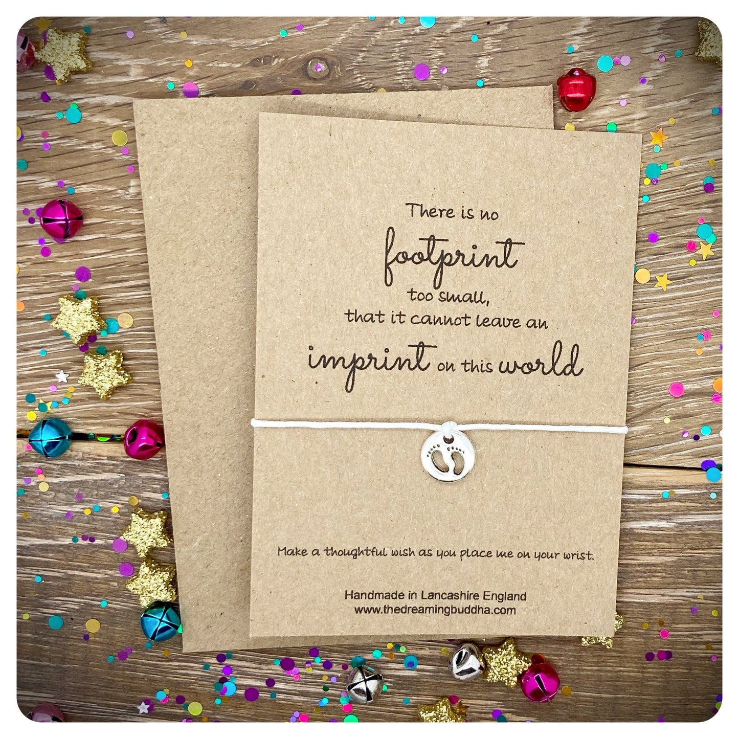 Infant Loss Memorial Card, Baby Remembrance Wish Bracelet, Child Loss Sympathy Card, Miscarriage Condolence Gift