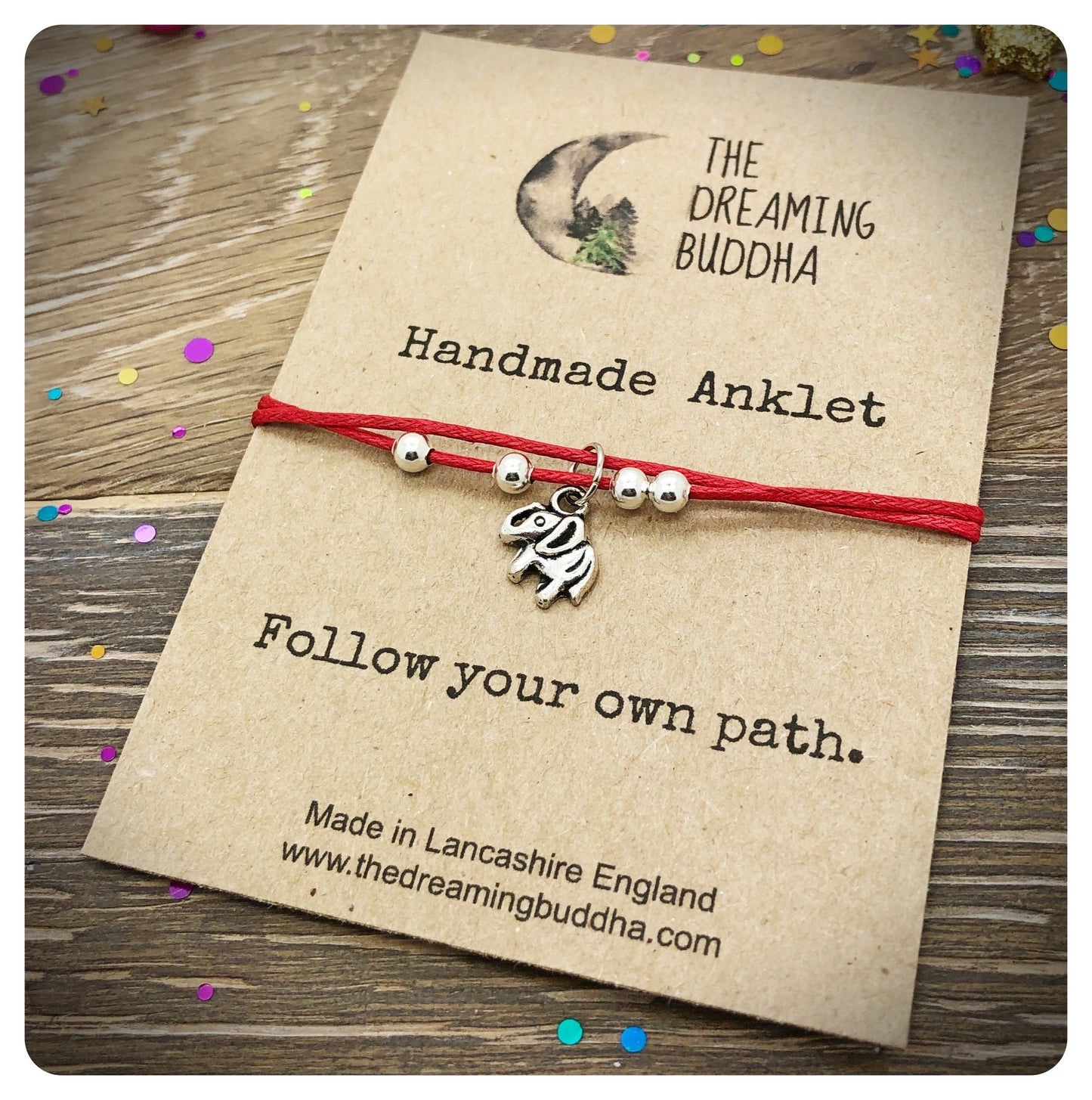 Elephant Anklet, Adjustable Ankle Bracelet, Elephant Charm Anklet, Tibetan Silver Ankle Bracelet, You Are Strong Gift