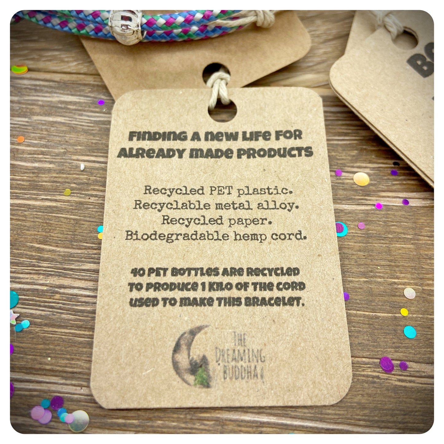 Recycled Cord Necklace, Simple Recycled Bottle Necklace, Adjustable Eco Necklace, Eco Ocean Gift, Recycled Cord Choker