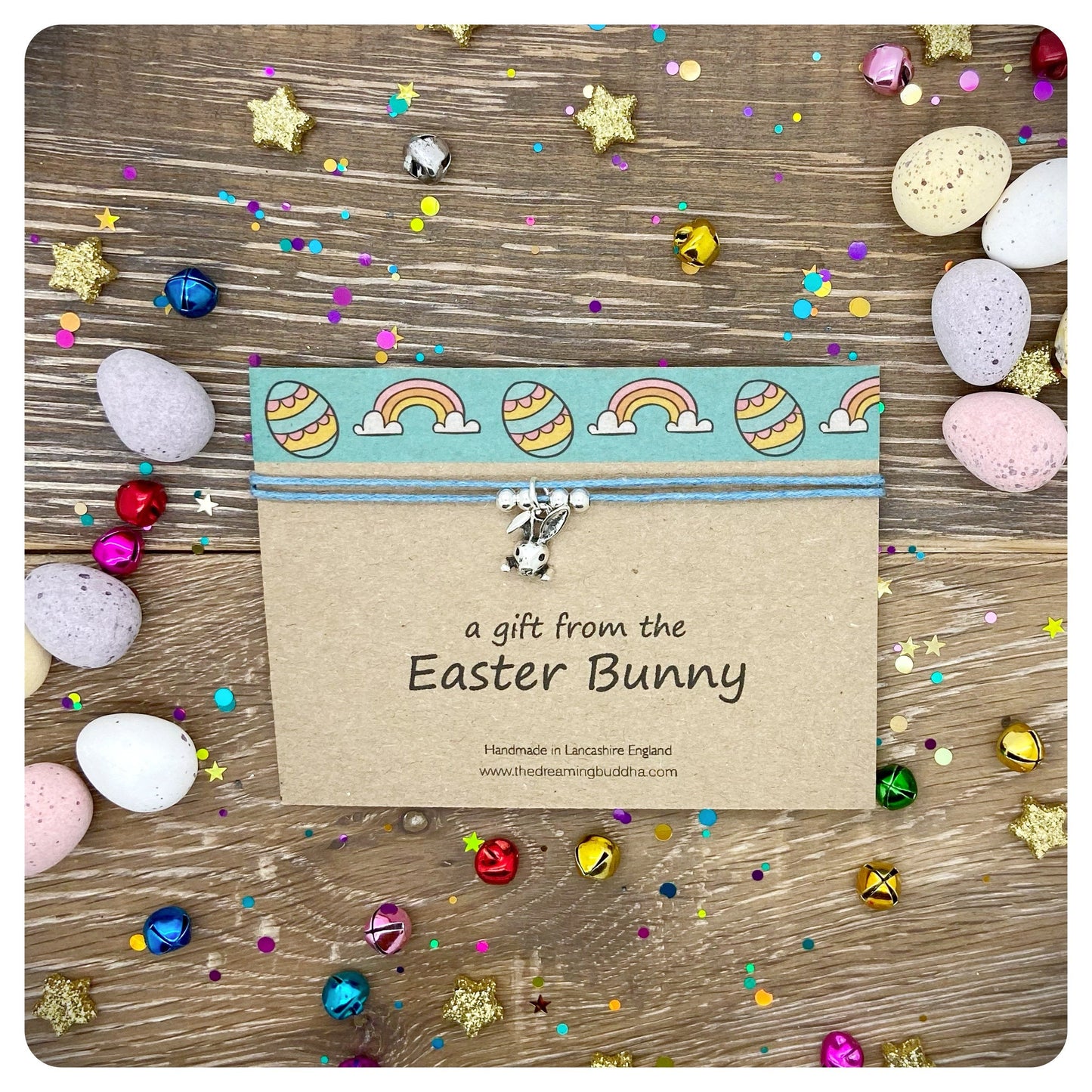 Easter Anklet, Bunny Ankle Bracelet, Rabbit Anklet, Bunny Anklet, Easter Gift, Adjustable Anklet, Easter Egg Hunt