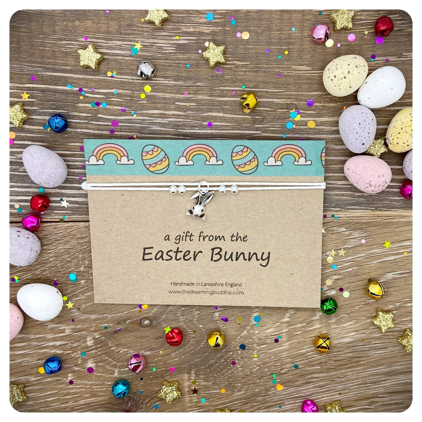 Easter Anklet, Bunny Ankle Bracelet, Rabbit Anklet, Bunny Anklet, Easter Gift, Adjustable Anklet, Easter Egg Hunt