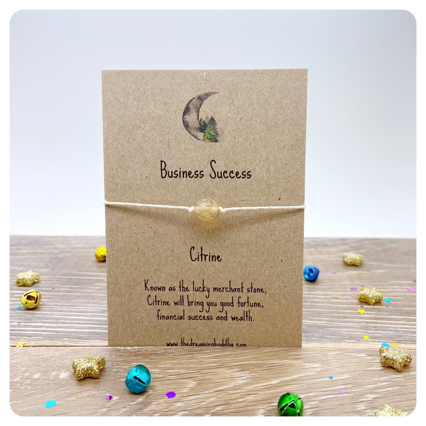 Business Success Citrine Wish Bracelet, Manifestation Abundance Bracelet Gift