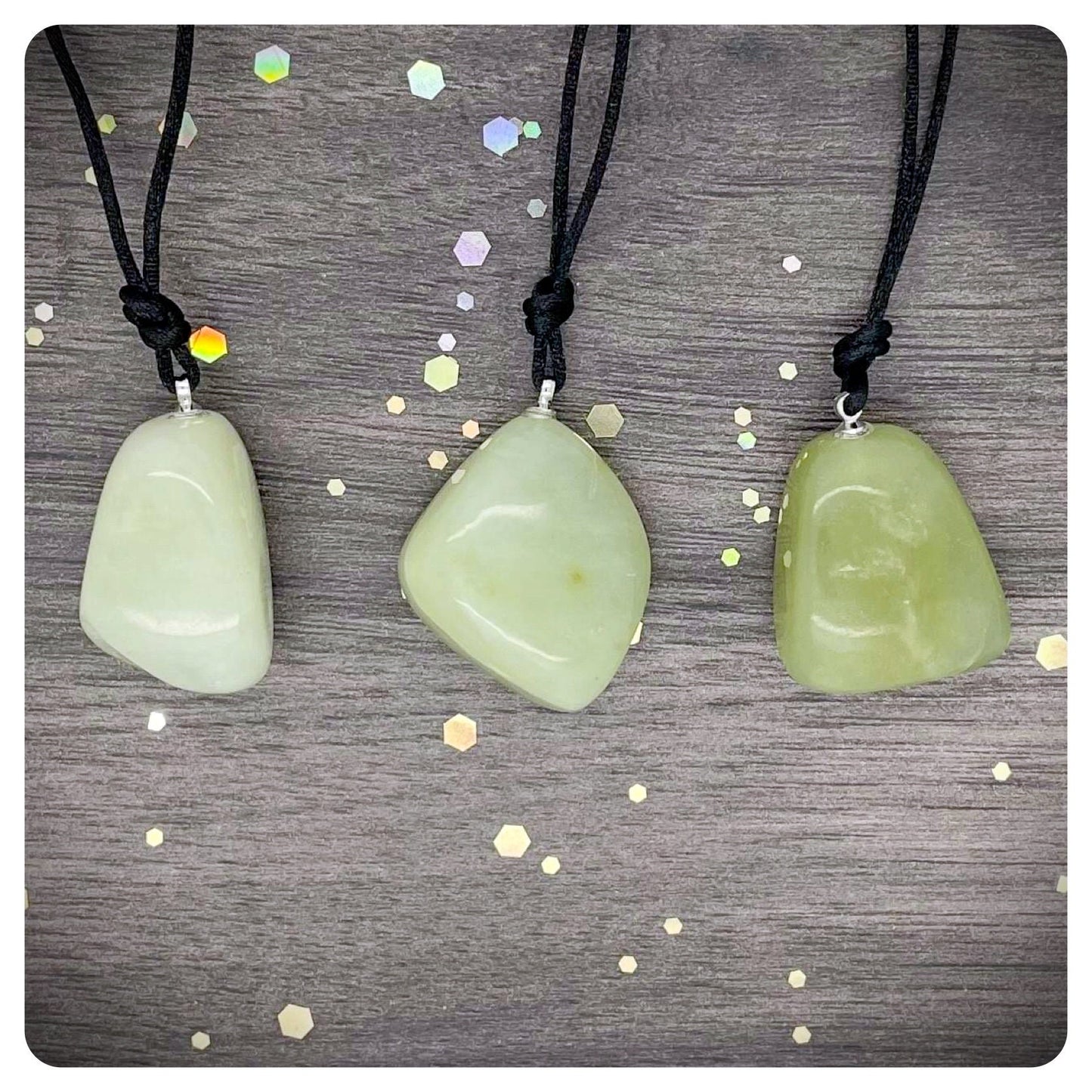 Green Jade Pendant Necklace, Personalised Calming Crystal Jewellery