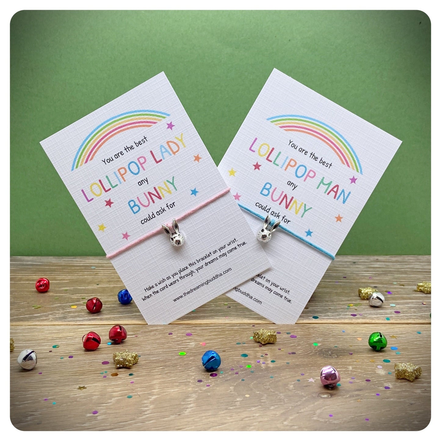 Lollipop Man Wish Bracelet, Lollipop Lady End Of Term Gift, Lollypop Person Thank You Present