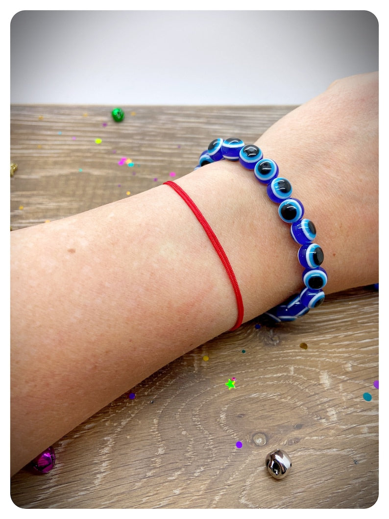 Waterproof Red String Bracelet, Adjustable Baby Sized Bracelet, Childs Red Protection Bracelet, Teenager Red String Of Fate