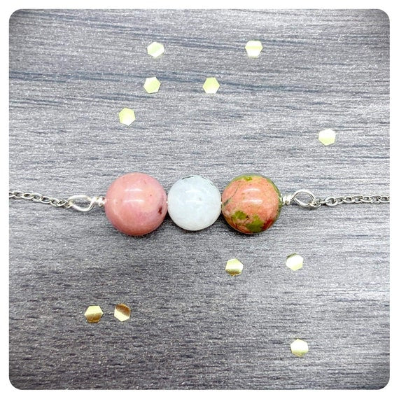 Fertility Crystal Necklace, IVF Journey Jewellery, Trying For A Baby, Pregnancy Conception Crystals, Personalised Fertility Gift