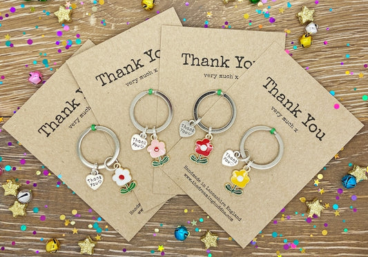 Personalised Thank You Keyring, Teacher Keychain, Employee Appreciation Present, Thank You Gift For Her, Just To Say, Thank You Very Much