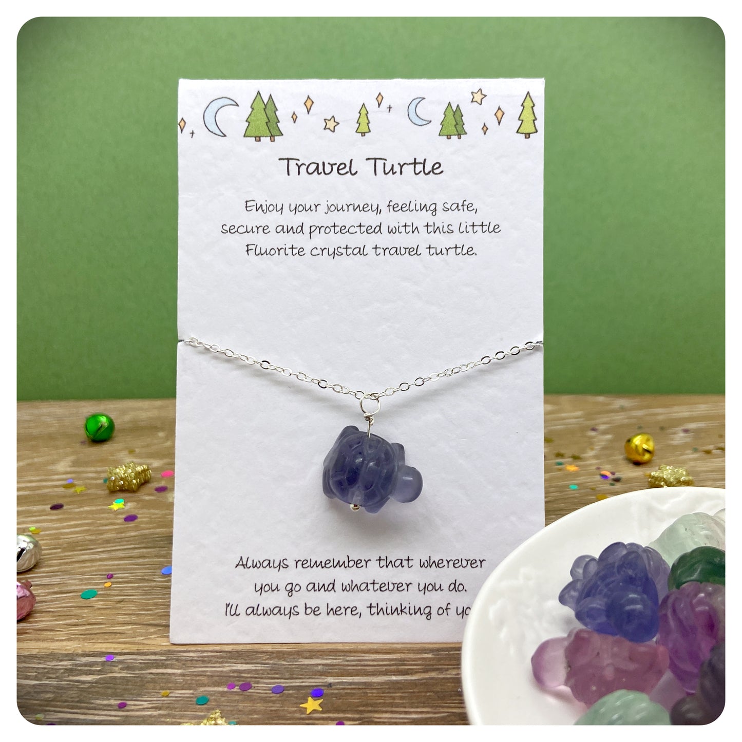 Crystal Travel Turtle Keychain For Safe Travels Personalised Safe Travel Necklace Travelling Gift Travel Protective Keyring For Backpacking