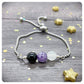 Positive Energy Crystal Bracelet, Negative Vibes Protection Jewellery, Stress Anxiety Support Gift, Psychic Shield Bracelet