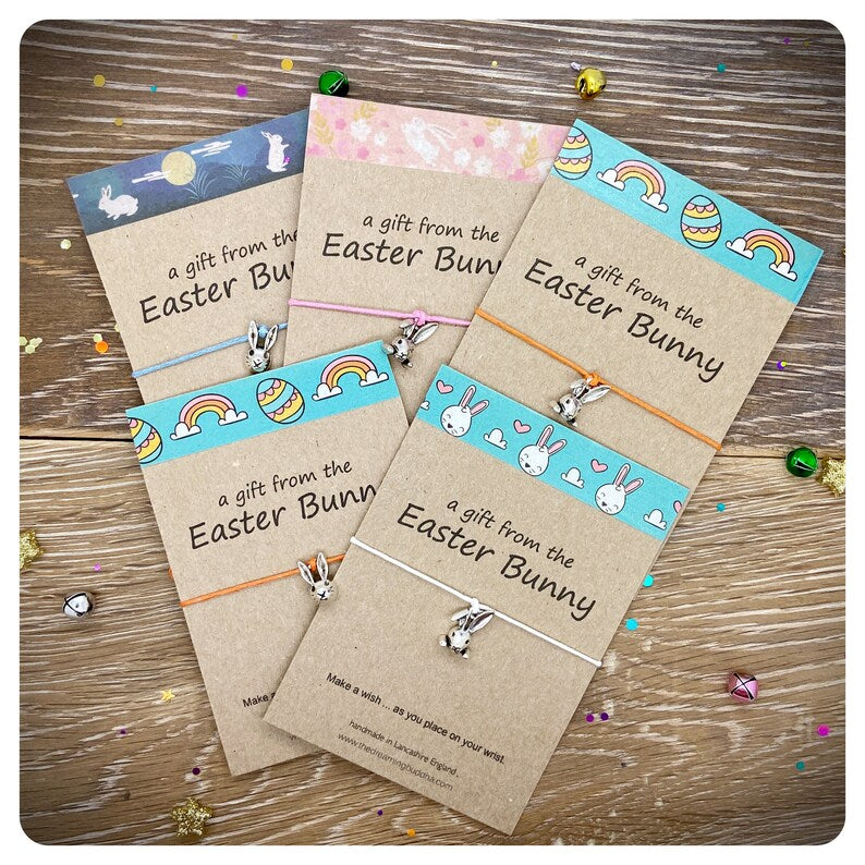 Bulk Pack Easter Wish Bracelets, 5, 10, 20, 50, 100 Pack Mixed Easter Card, Wholesale Gifts
