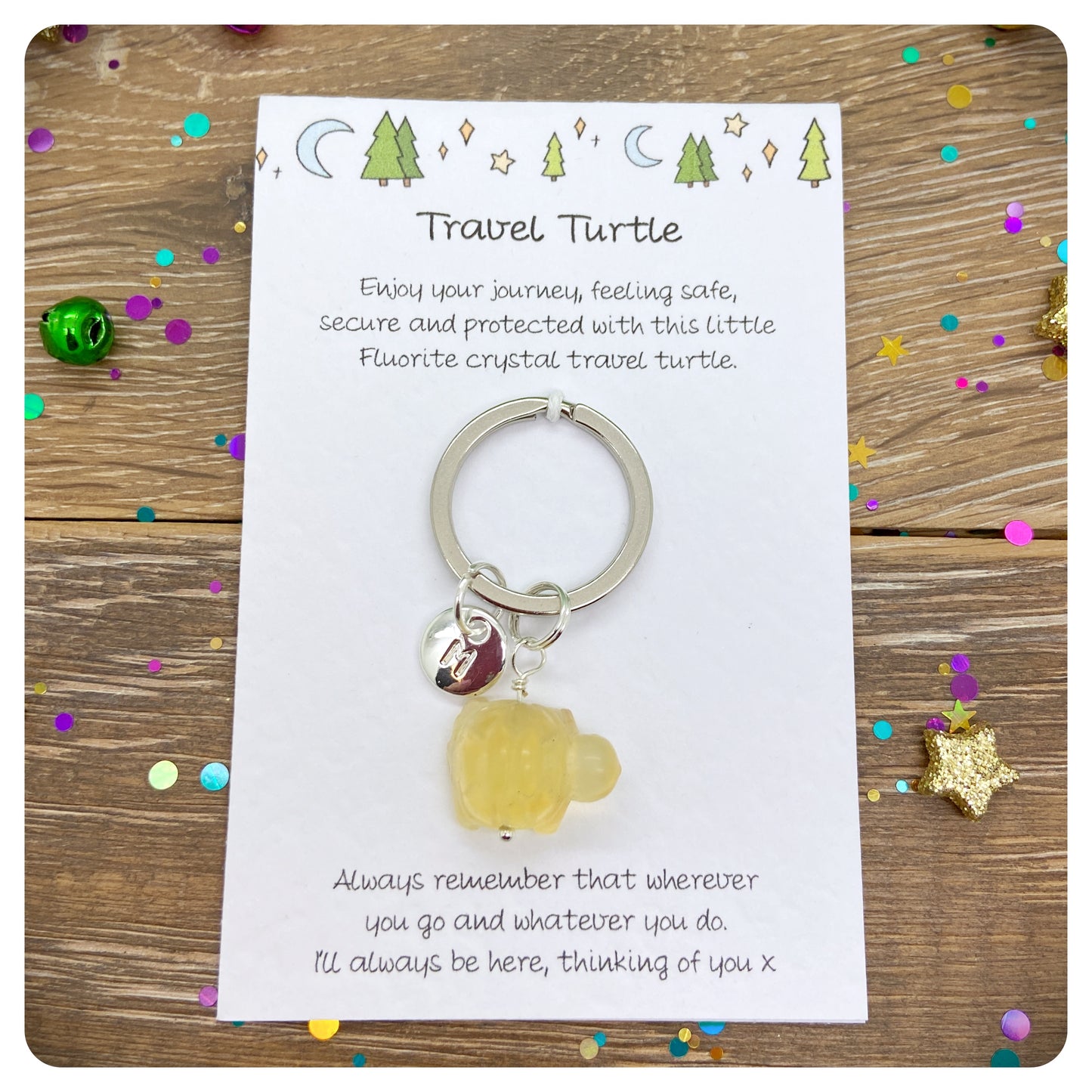 Crystal Travel Turtle Keychain For Safe Travels Personalised Safe Travel Necklace Travelling Gift Travel Protective Keyring For Backpacking