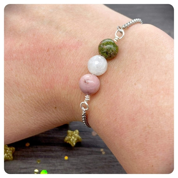 Fertility Bracelet, IVF Support Crystals, Trying To Conceive Gift, Fertility Support Crystal Jewellery, Fertility Stones