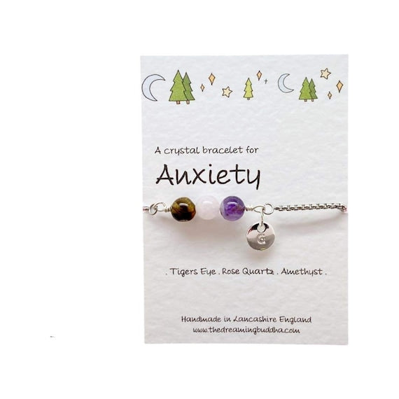 Anxiety Support Bracelet, Crystal Healing Jewellery, Calming Energy Crystals, Stress Relief Bracelet, Crystals For Relaxing