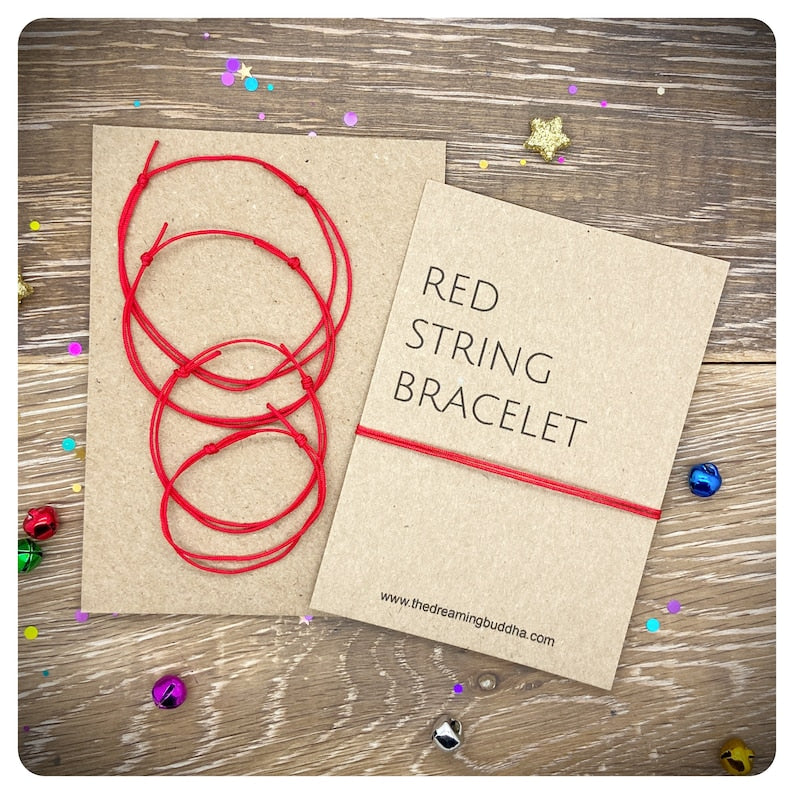 Waterproof Red String Bracelet, Adjustable Baby Sized Bracelet, Childs Red Protection Bracelet, Teenager Red String Of Fate