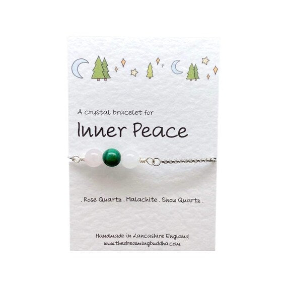 Inner Peace Bracelet, Anxiety Stress Jewellery, Self Forgiveness Crystals, Balance Grounding Abundance Jewellery, Self Love Mala Bracelet