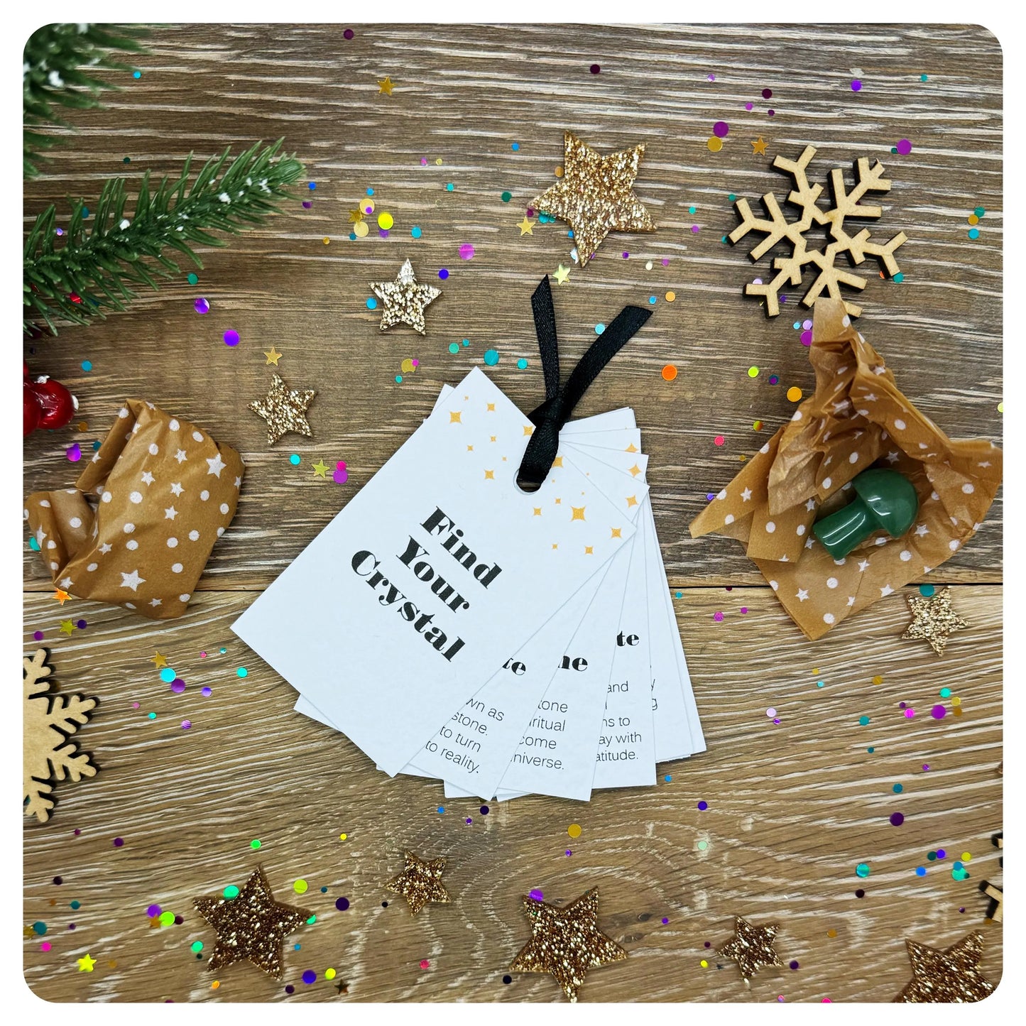 Crystal Mushroom Advent Calendar, Vegan Crystal Christmas Gift, Mushroom Lover Gift Set, Mini Mushroom Teacher Grow Christmas Gift Set