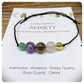 Crystal Anxiety Bracelet, Stress and Anxiety Jewellery, Healing Worry Bracelet, Healing Crystal Distress Bracelet