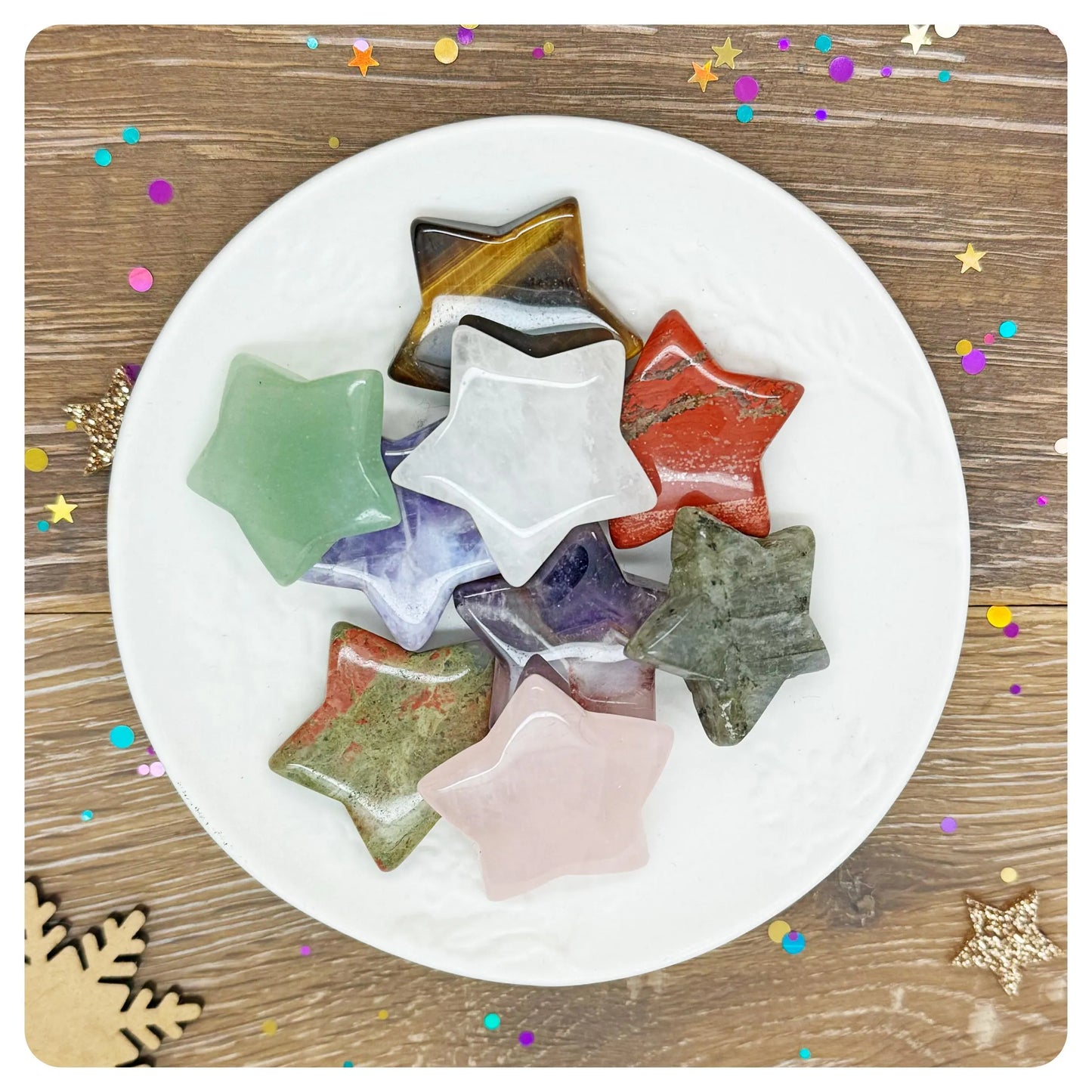 Delux 24 Day Crystal Advent Calendar Filled With Crystals Chocolate Carvings Gifts Luxury Spiritual Christmas Countdown Present For Her