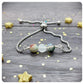 Virgo Zodiac Slider Bracelet, Birthstone Crystal Jewellery, August September Birthday, Zodiac Chain Bracelet, Personalised Star Sign Gift