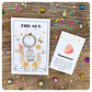 Tarot Card Keyring, Personalised Tarot Gift, Mystic Crystal Keychain, Astrology Good Luck Charm, Celestial Keyring