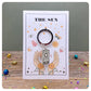 Tarot Card Keyring, Personalised Tarot Gift, Mystic Crystal Keychain, Astrology Good Luck Charm, Celestial Keyring