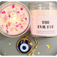 Evil Eye Good Luck Protection Candle With Gold Evil Eye Hanging Decoration For Personalised Christmas New Home Birthday Gift