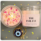 Evil Eye Good Luck Protection Candle With Gold Evil Eye Hanging Decoration For Personalised Christmas New Home Birthday Gift
