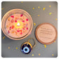 Evil Eye Good Luck Protection Candle With Gold Evil Eye Hanging Decoration For Personalised Christmas New Home Birthday Gift