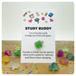 Student Good Luck Charm, Crystal Revision Aid, Exam Focus Gift, Fluorite Gemstone Turtle, Study Buddy Greeting Card