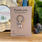 Bulk Pack Of 5 Teacher Gifts | Thank You For Helping Me Grow Ladybird Keyrings | Set Of Five Ladybug Thank You Nursery Pre-School Gifts
