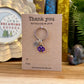 Bulk Pack Of 5 Teacher Gifts | Thank You For Helping Me Grow Ladybird Keyrings | Set Of Five Ladybug Thank You Nursery Pre-School Gifts