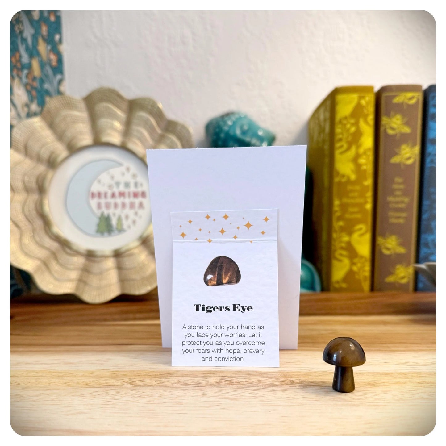 Galantine’s Day Card For Best Friend with Crystal Mushroom Friendship Gift To My Galentine Bestie Valentine Greeting Card