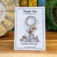 Teacher Thank You Gift – End of Term Gifts for Nursery, TA, Keyworker, Wildflower Seed Paper Card with Keyring – Helping Me Grow Gift