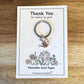 Teacher Thank You Gift – End of Term Gifts for Nursery, TA, Keyworker, Wildflower Seed Paper Card with Keyring – Helping Me Grow Gift