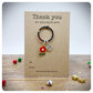 Thank You For Helping Me Grow Teacher Gift, Christmas Thank You Nursery Staff Presents, Personalised Teacher Keyring & Card
