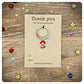Thank You For Helping Me Grow Teacher Gift, Christmas Thank You Nursery Staff Presents, Personalised Teacher Keyring & Card
