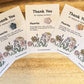 Nursery Staff Thank You Card, Crystal Keepsake Card For Teachers And Carers, Thank You For Helping Me Grow