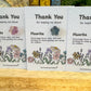 Nursery Staff Thank You Card, Crystal Keepsake Card For Teachers And Carers, Thank You For Helping Me Grow