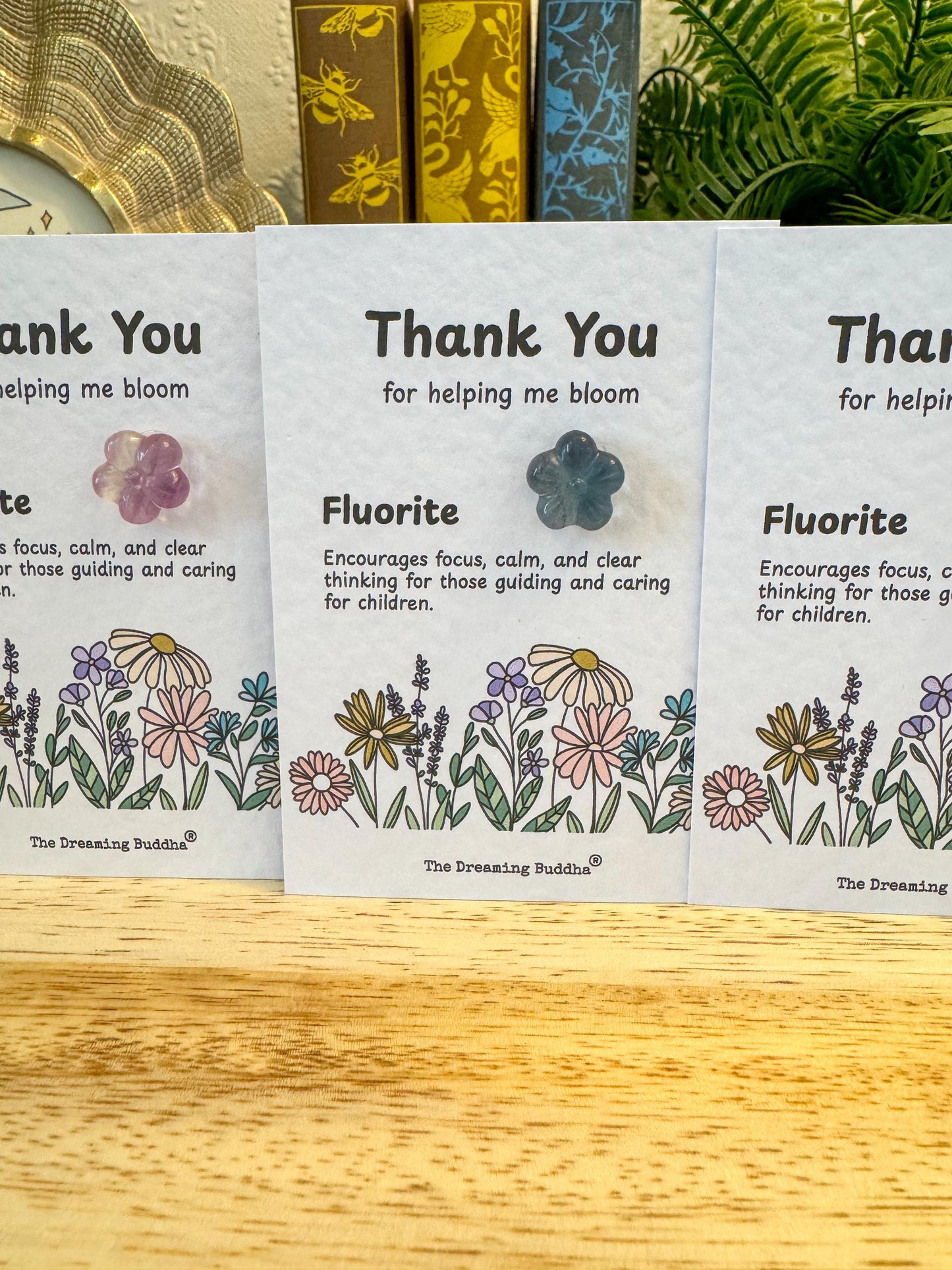 Nursery Staff Thank You Card, Crystal Keepsake Card For Teachers And Carers, Thank You For Helping Me Grow