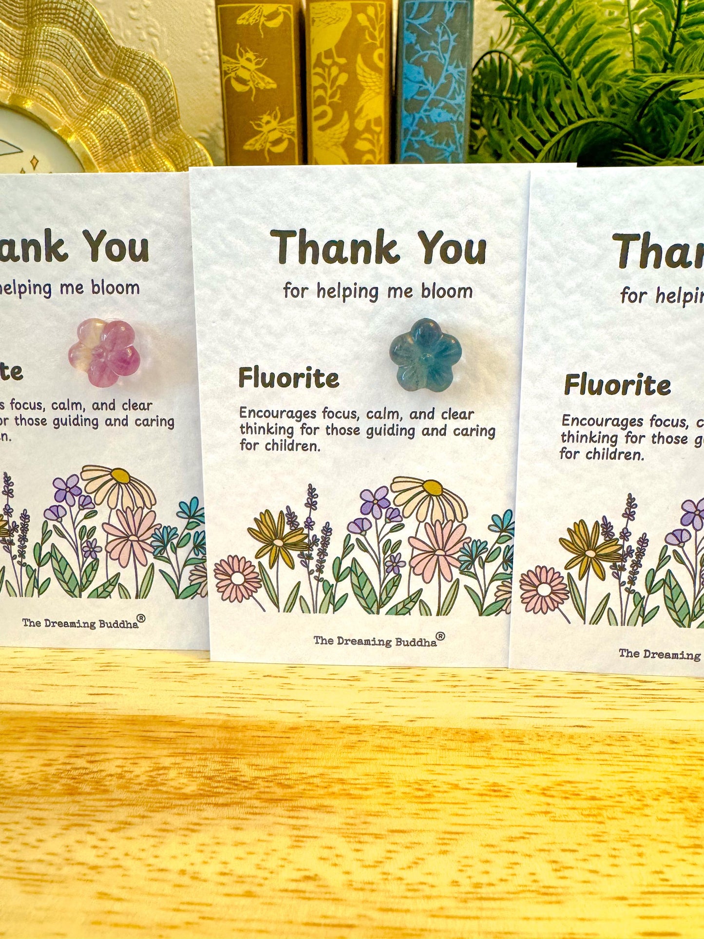 Nursery Staff Thank You Card, Crystal Keepsake Card For Teachers And Carers, Thank You For Helping Me Grow