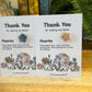Nursery Staff Thank You Card, Crystal Keepsake Card For Teachers And Carers, Thank You For Helping Me Grow