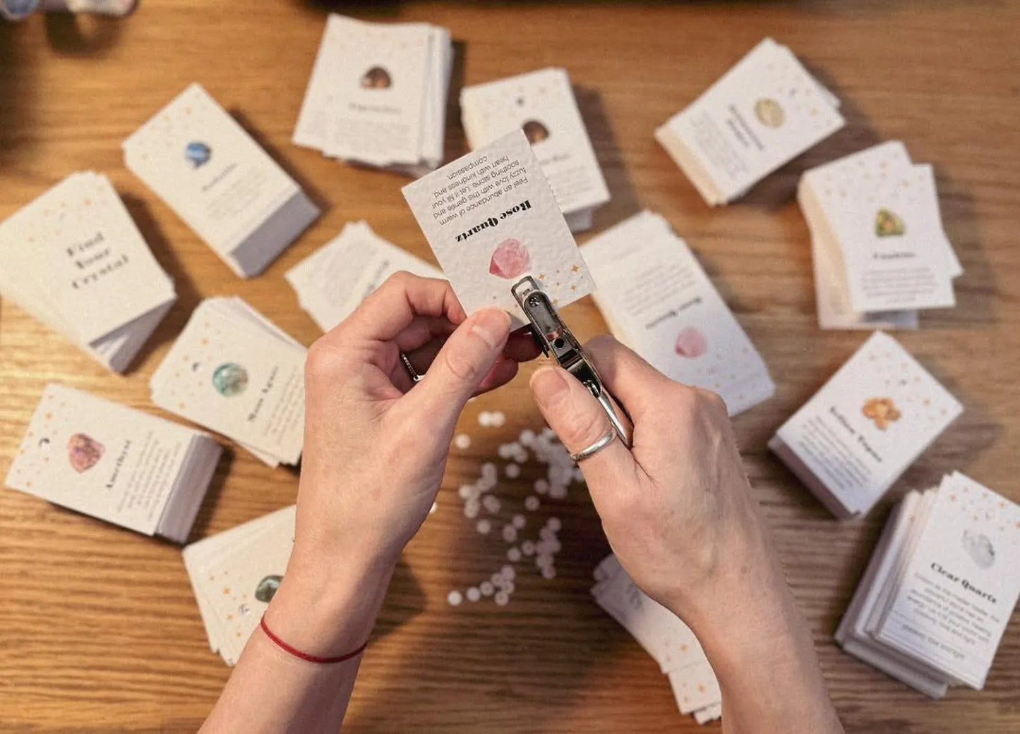 Tumblestone Advent Calendar, 12 Day Tumbled Stone Xmas Gift, Childrens Christmas Crystal Collection, Gemstone Gift Girl Boy, Beginner Set