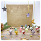Christmas Crystal Gift Box, 12 Pcs Crystal Mushroom Wrapped Surprises, Beginner Gemstone Xmas Eve Present Twelve Days