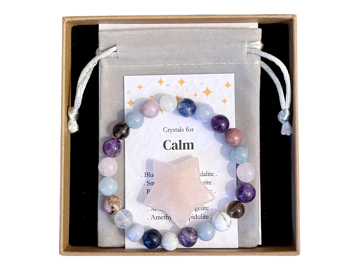 Womens Calm Bracelet, Stress Relief Bracelet, Calming Jewellery Her, Meditation Bracelet, Worry Gift For Daughter, Girls Anxiety Bracelet