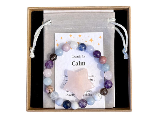 Womens Calm Bracelet, Stress Relief Bracelet, Calming Jewellery Her, Meditation Bracelet, Worry Gift For Daughter, Girls Anxiety Bracelet