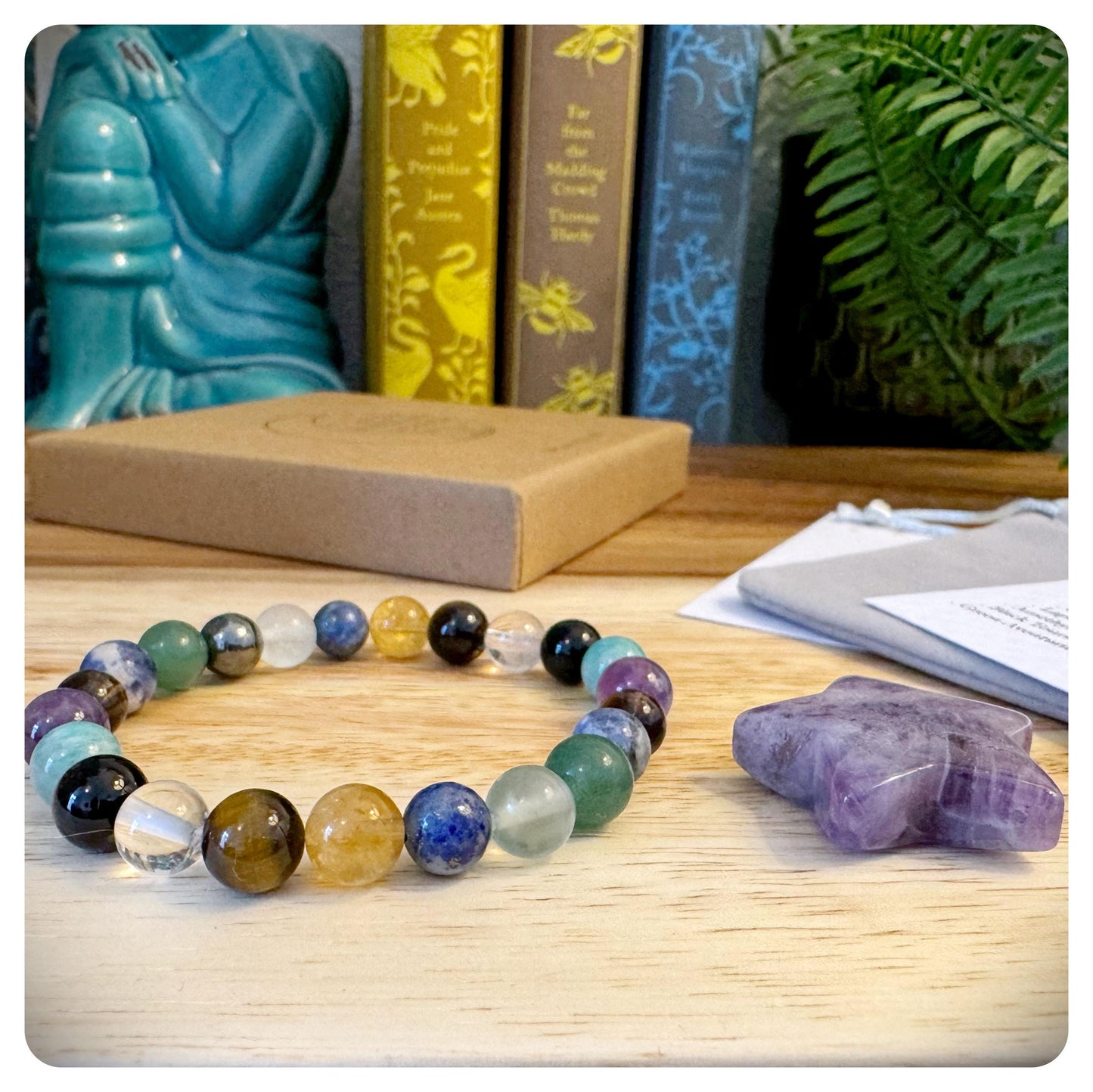 Study Crystal Bracelet, Exam Prep Bracelet, Concentration Bracelet, Study & Focus Jewellery, Student Study Aid, Studying Gift For Him Her