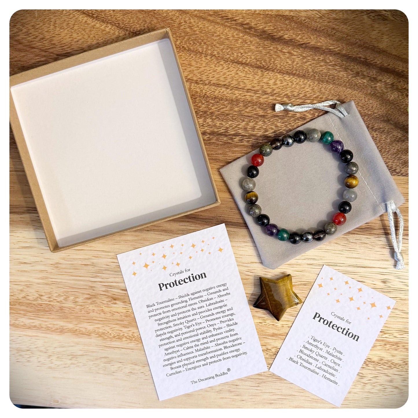 Men's Protection Bracelet, Negative Energy Protective Shield, Mental Health Crystals, Empath Protection, Emotional Wellbeing Gift For Him