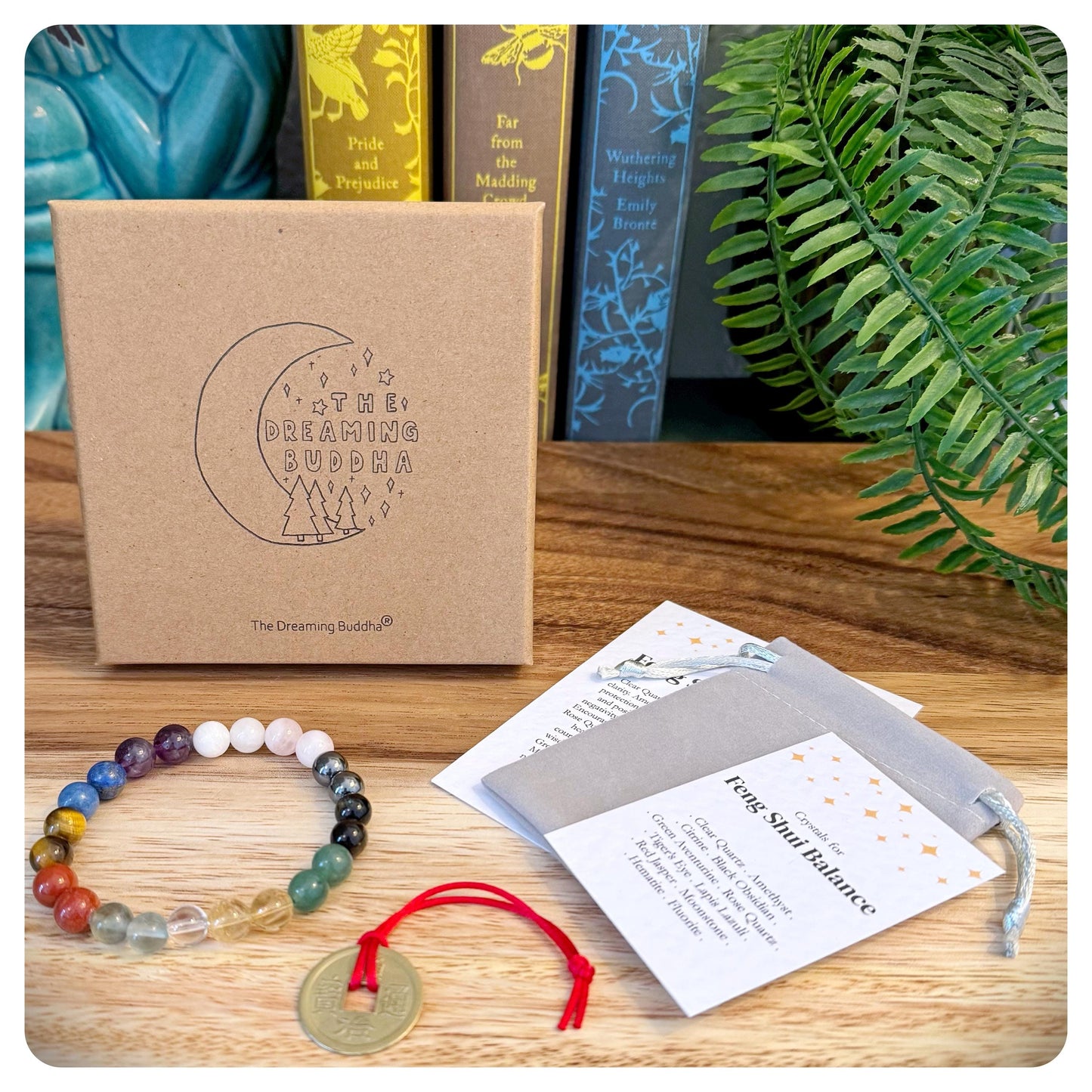 Crystal Feng Shui Bracelet, Well Being Protection Gift, Harmonizing Jewellery, Good Luck Gift For Him Her, Positive Energy Bracelet