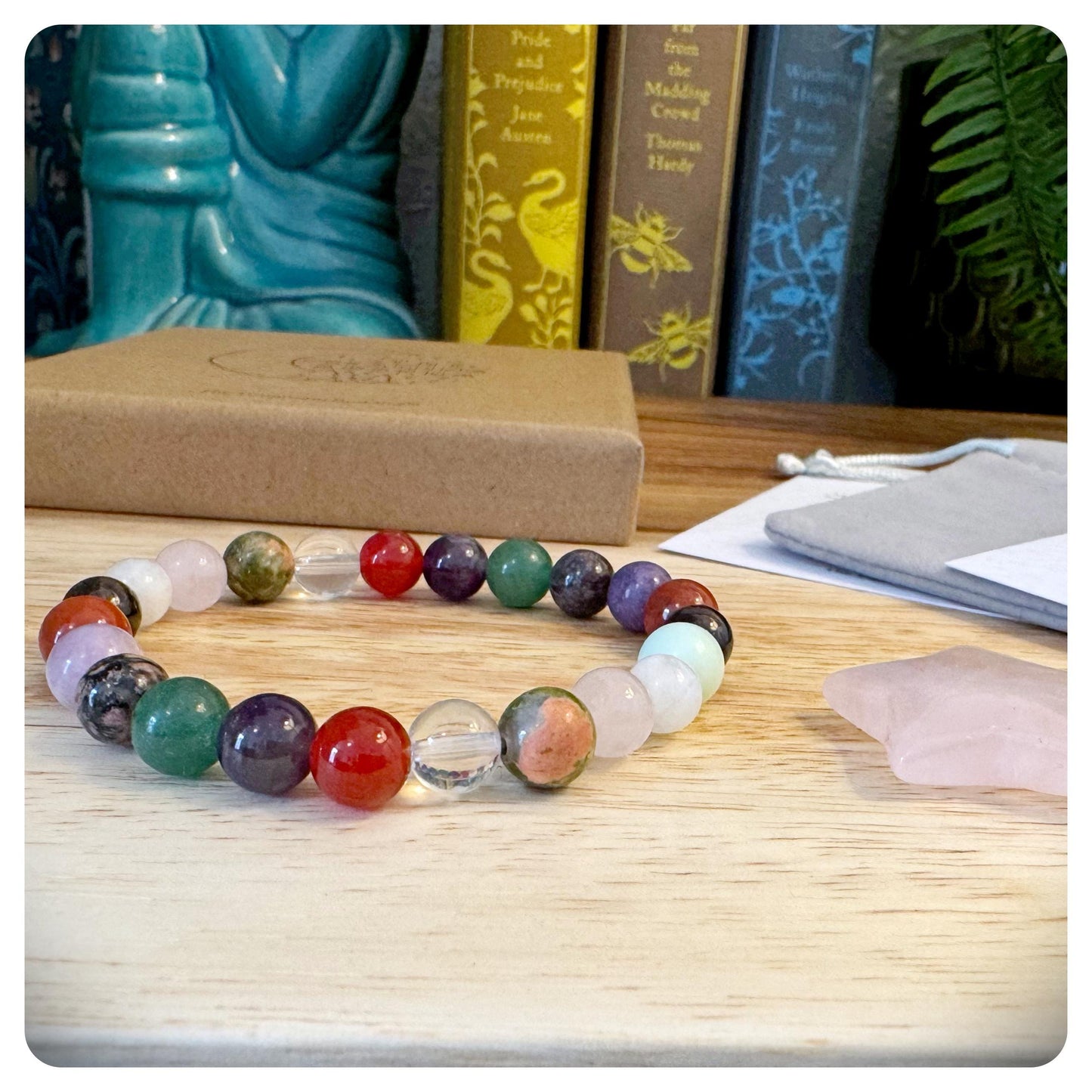 Women's Crystal Fertility Bracelet, IVF Journey Gift, Gemstone Fertility Support, Trying For A Baby Gift, Pregnancy Jewellery